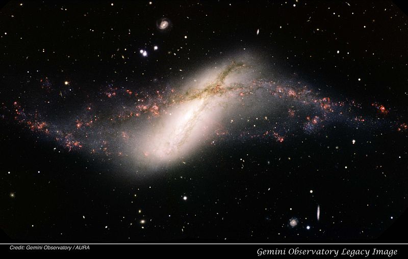 Image of NGC 660, a polar-ring galaxy