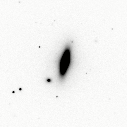 Image of NGC 4342, a lenticular galaxy (from SDSS)